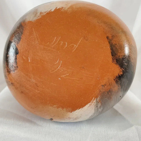 Cedar Mesa Native American Made Pottery Anasazi Rock Art Sandstone Wedding Vase - Picture 10 of 10